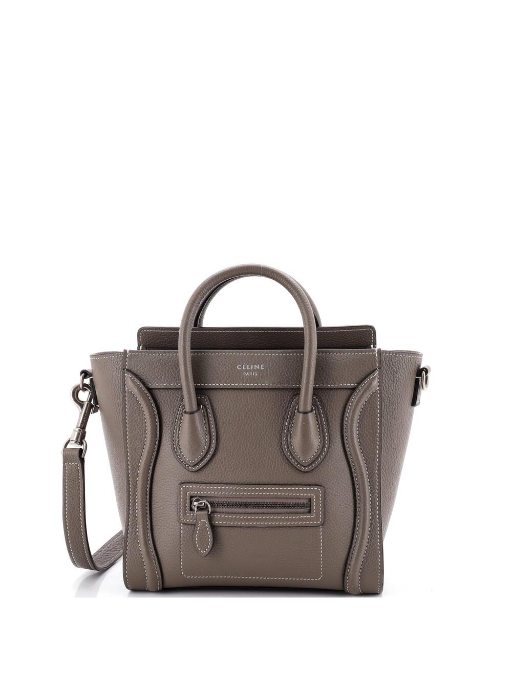 Celine Luggage Bag Grainy Leather Nano #288782C21B